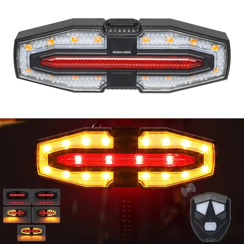 Feu arrière de vélo avec clignotants LED